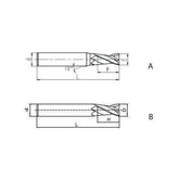 Solid carbide milling End mill General machining of Al and Al alloys ALG-2E - Makotools Industrial Supply Tools for Metal Cutting